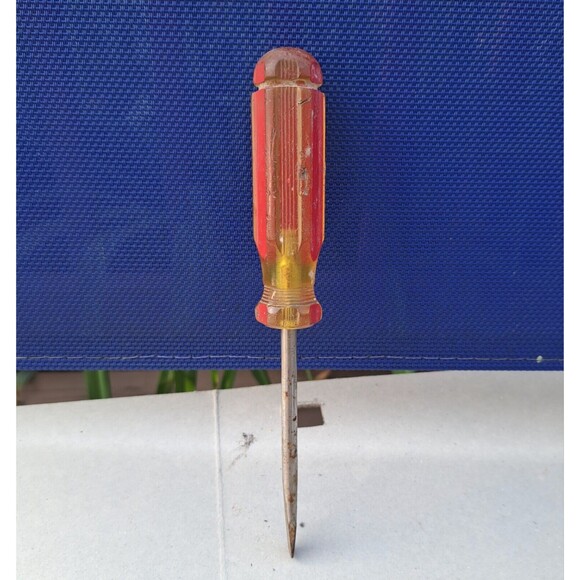 Vintage Stanley 64-864 Flat Slotted 4" Screwdriver 8" Overall Length Made in USA - Picture 3 of 3